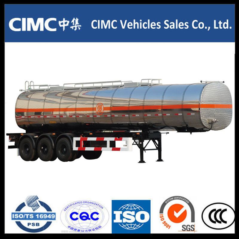 Vente chaude semi-remorque de réservoir de carburant CIMC